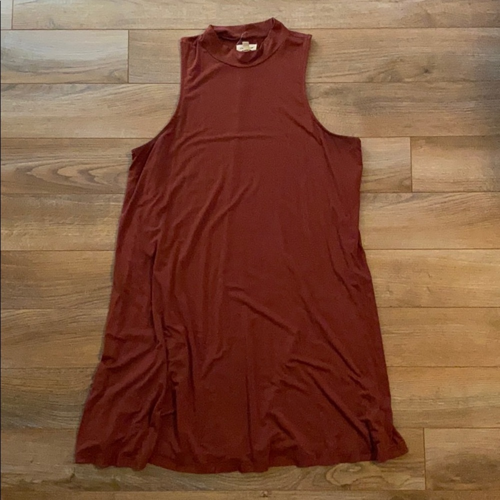 Burnt Orange Flowy Dress